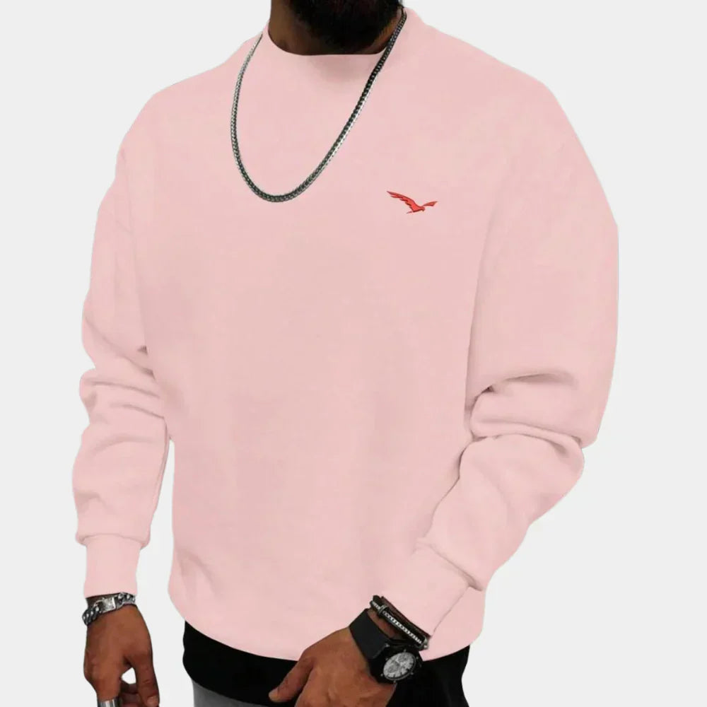 Comfortabele Stijlvolle Herensweater van Katoenblend