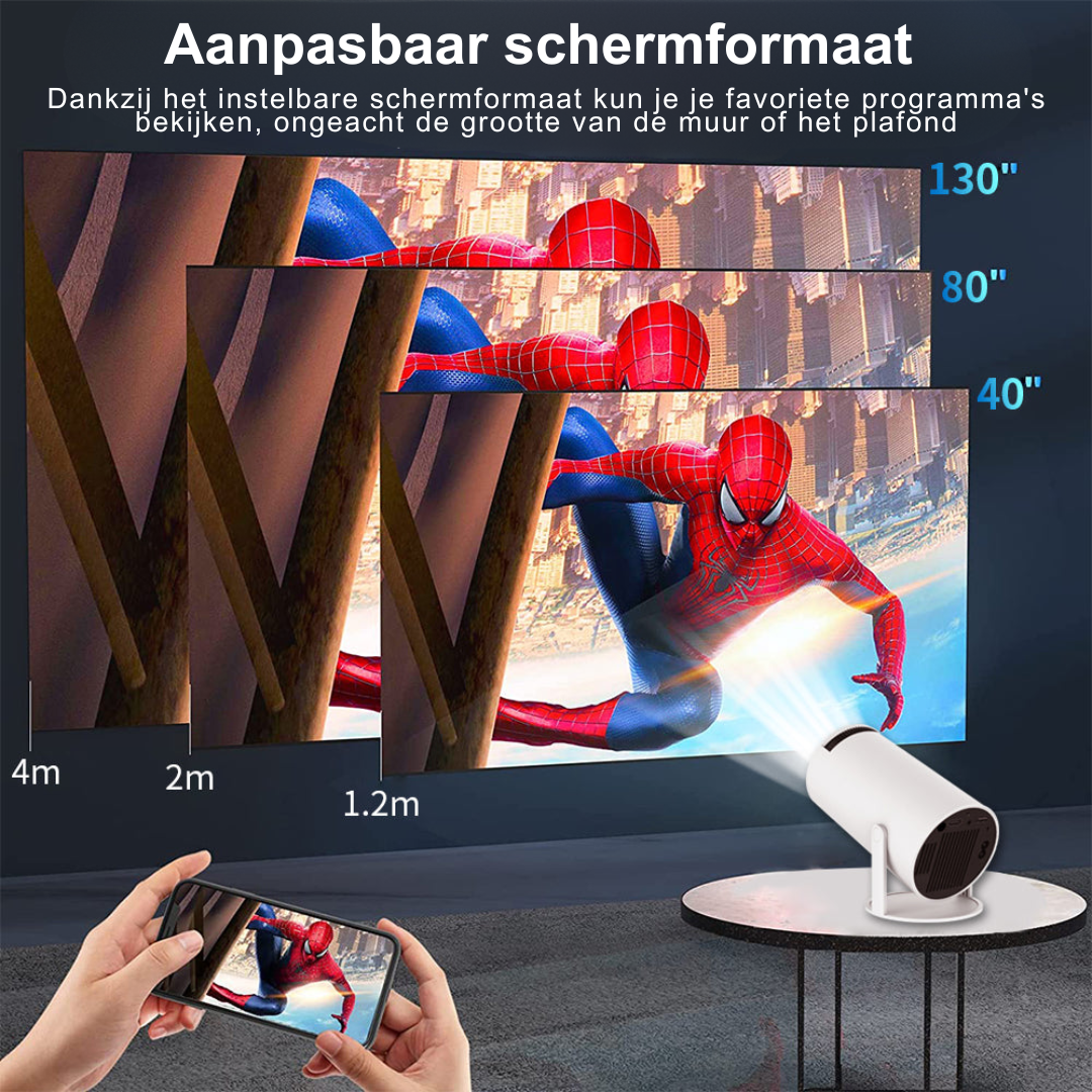 Compacte Draagbare Smart HD-Projector