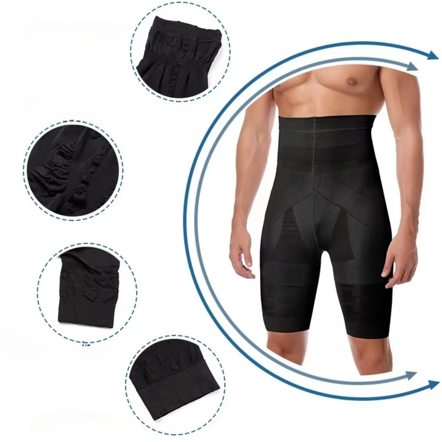 Compressie Broek - Bovenbeen en Rug Ondersteuning