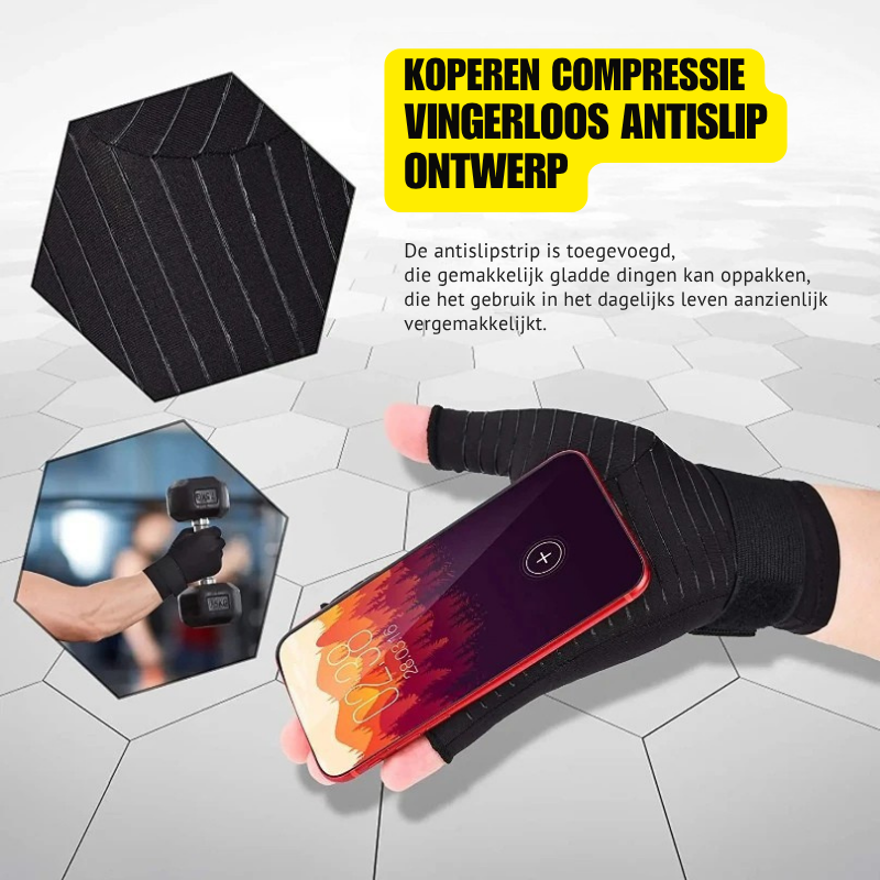 Compressiehandschoenen voor Reuma en Handpijnverlichting