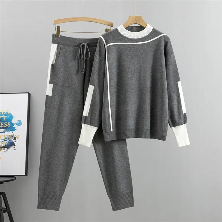 CozyKnits – Stijlvolle Gebreide Set voor Dames