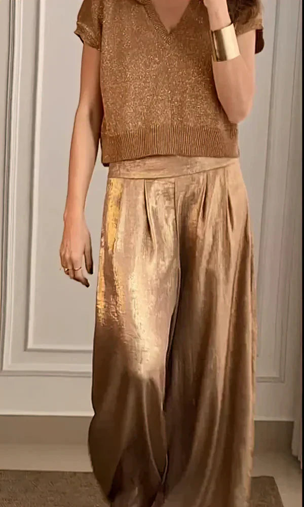 Dalia Chique Gouden Tweedelige Set