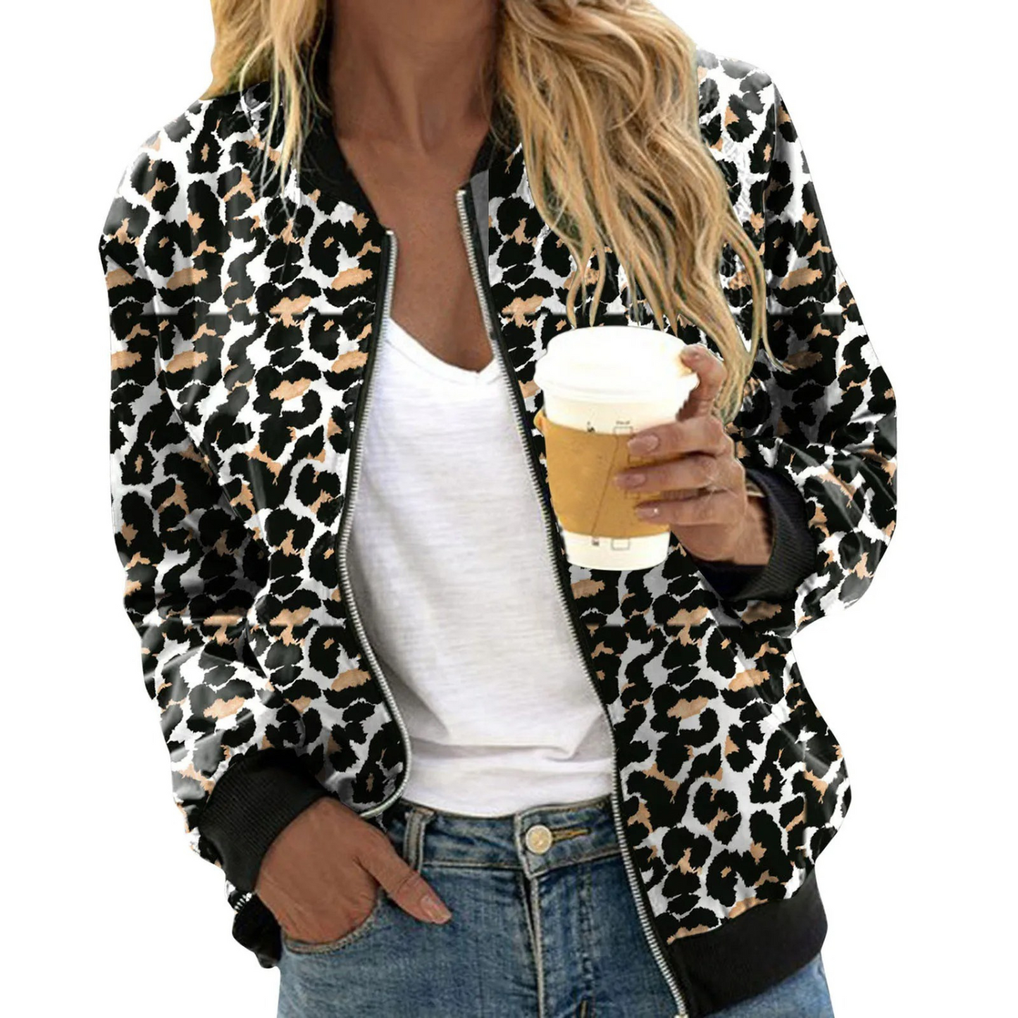 Dames Bomberjack Luipaardprint - Stijlvol en Warm