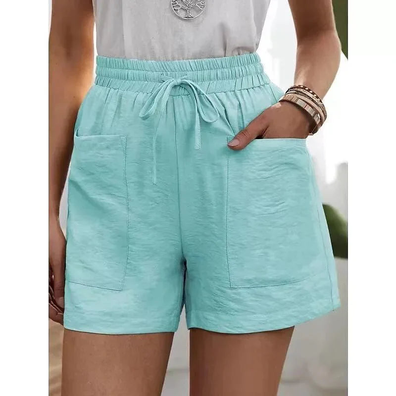 Dames Korte Broek Hoge Taille Elastiek