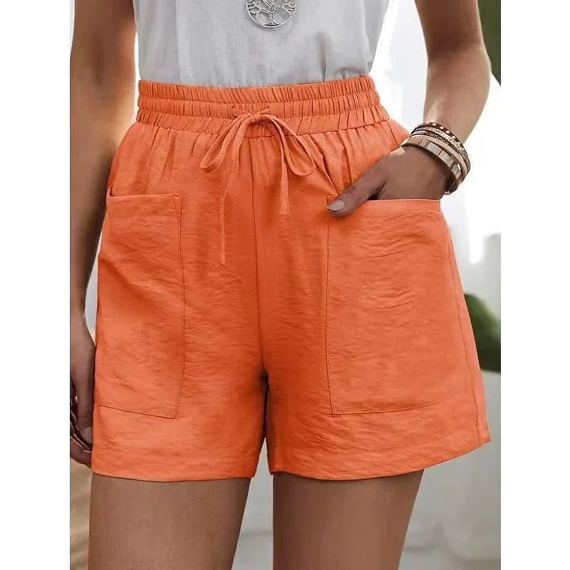 Dames Korte Broek Hoge Taille Elastiek