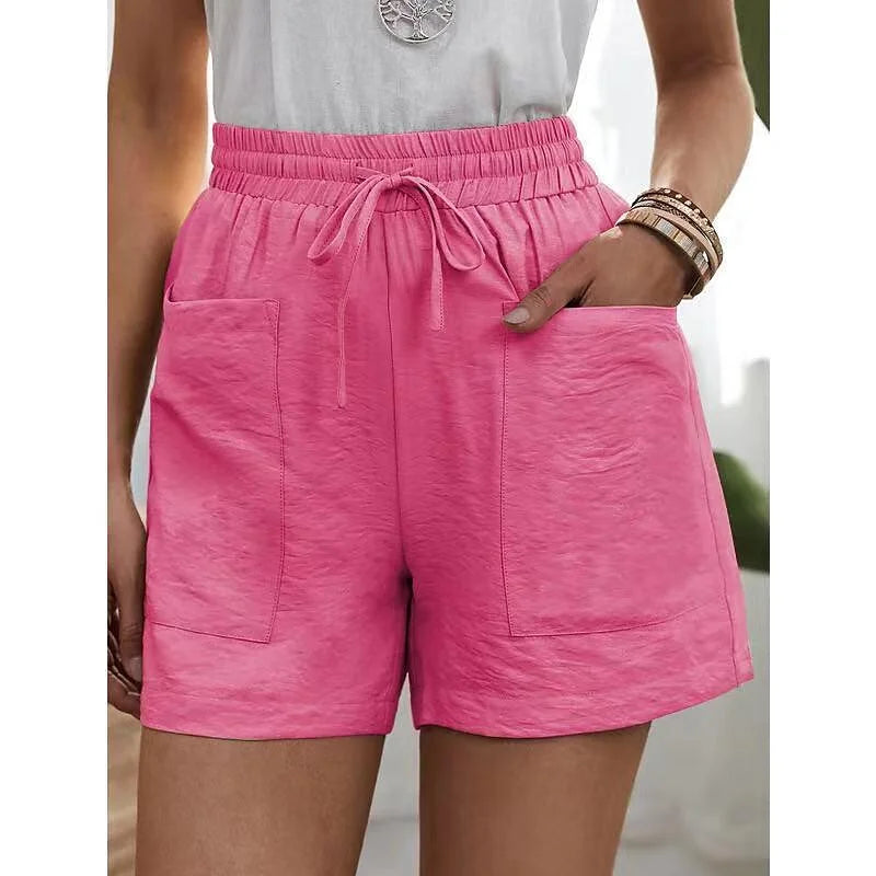 Dames Korte Broek Hoge Taille Elastiek