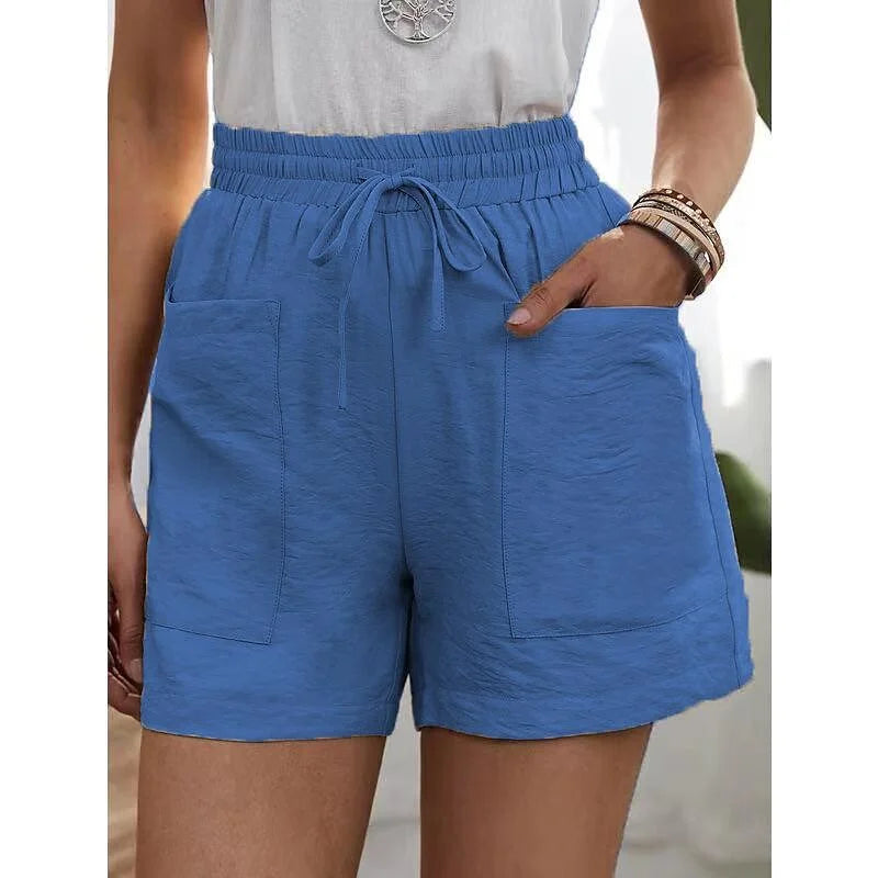 Dames Korte Broek Hoge Taille Elastiek