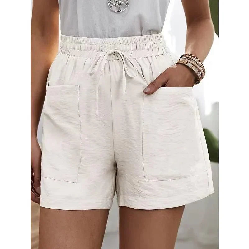 Dames Korte Broek Hoge Taille Elastiek