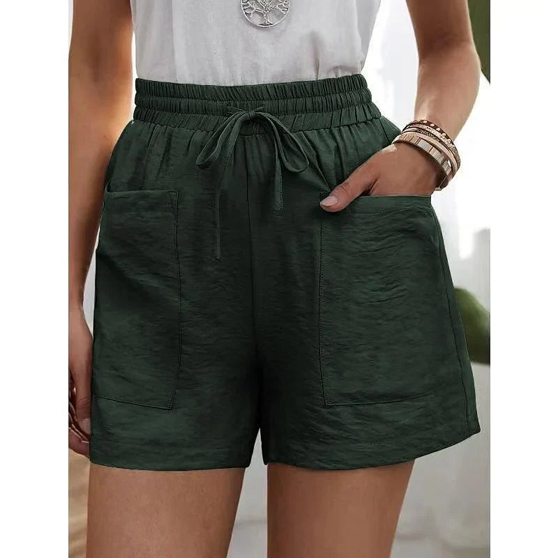 Dames Korte Broek Hoge Taille Elastiek
