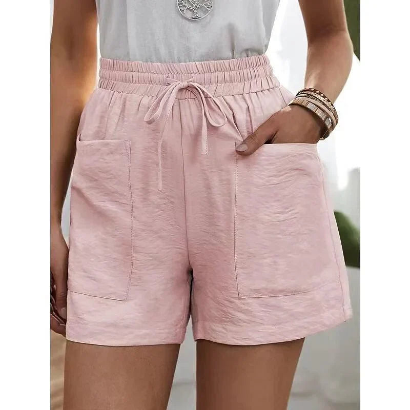 Dames Korte Broek Hoge Taille Elastiek