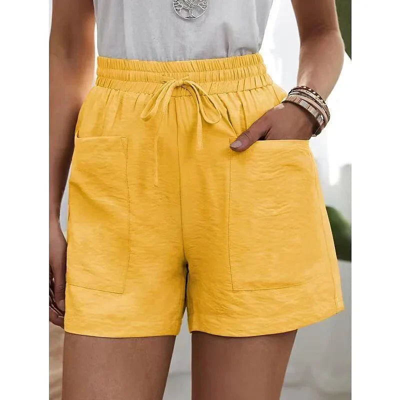 Dames Korte Broek Hoge Taille Elastiek