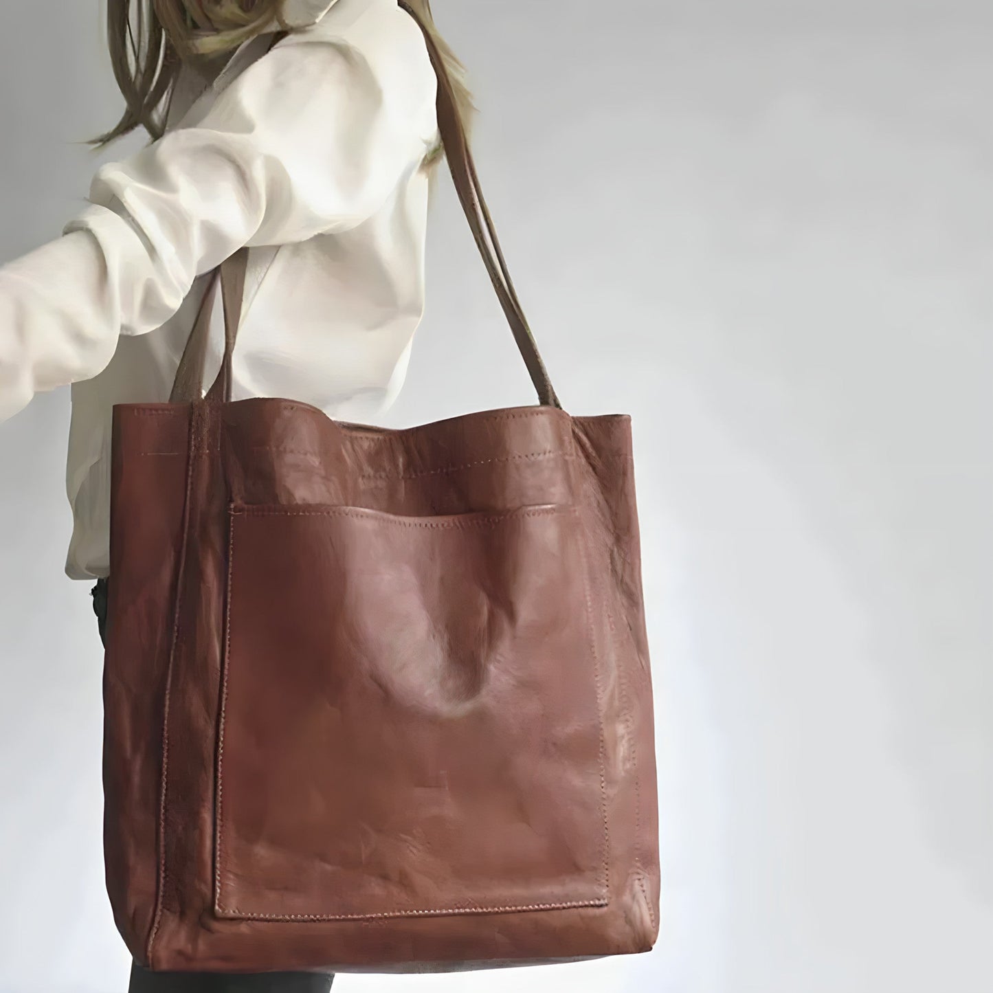Dames Leren Tas - Ruime Opbergruimte