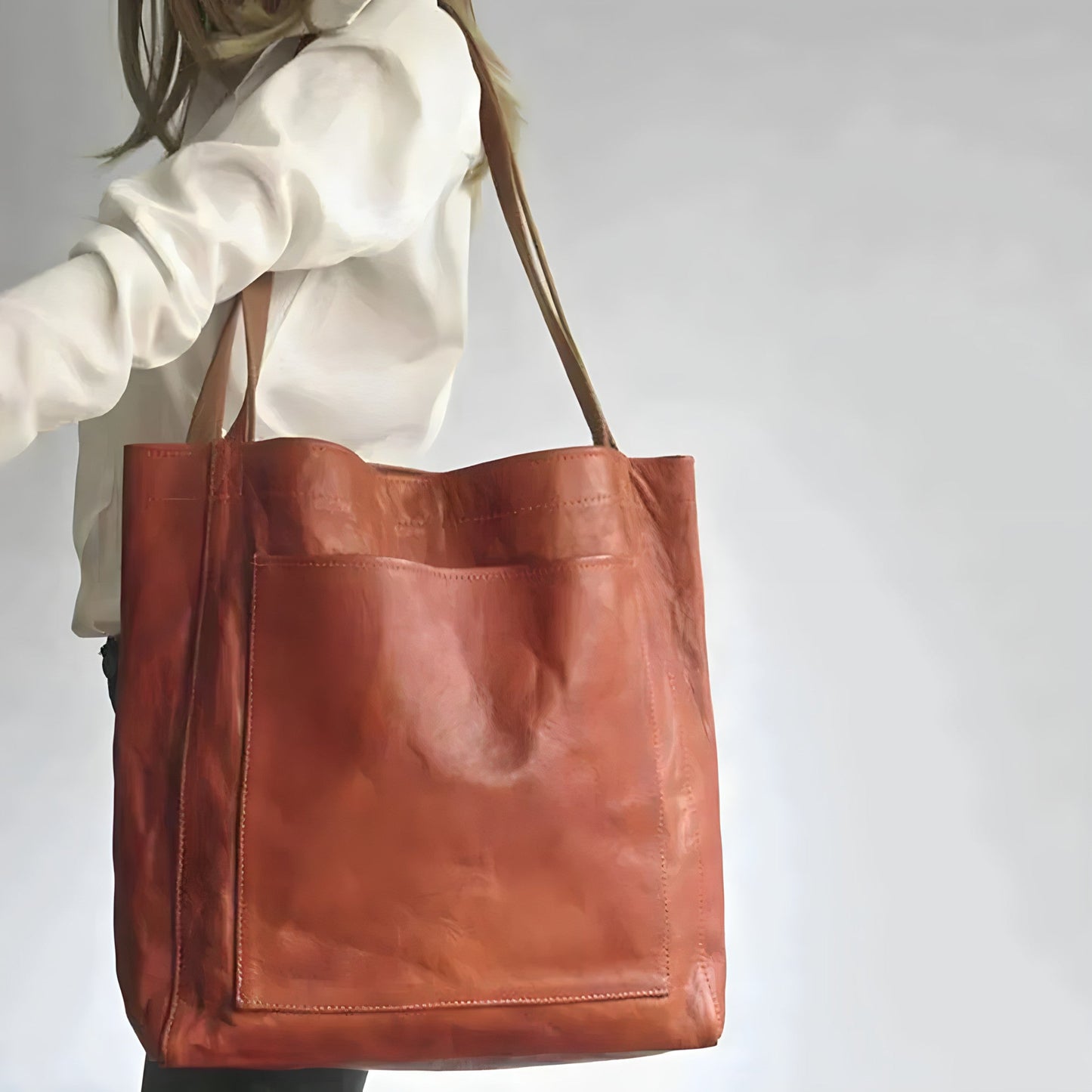Dames Leren Tas - Ruime Opbergruimte