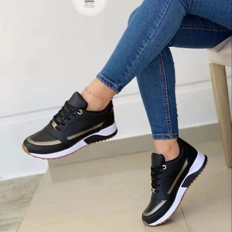 Dames Sneakers met Comfortabele Platte Zool