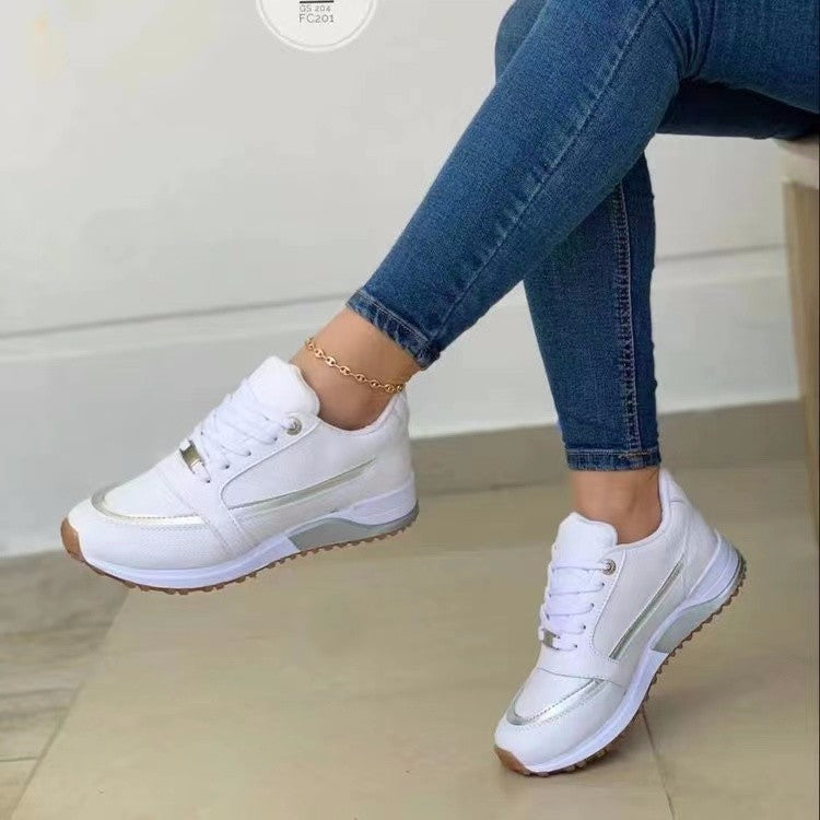 Dames Sneakers met Comfortabele Platte Zool