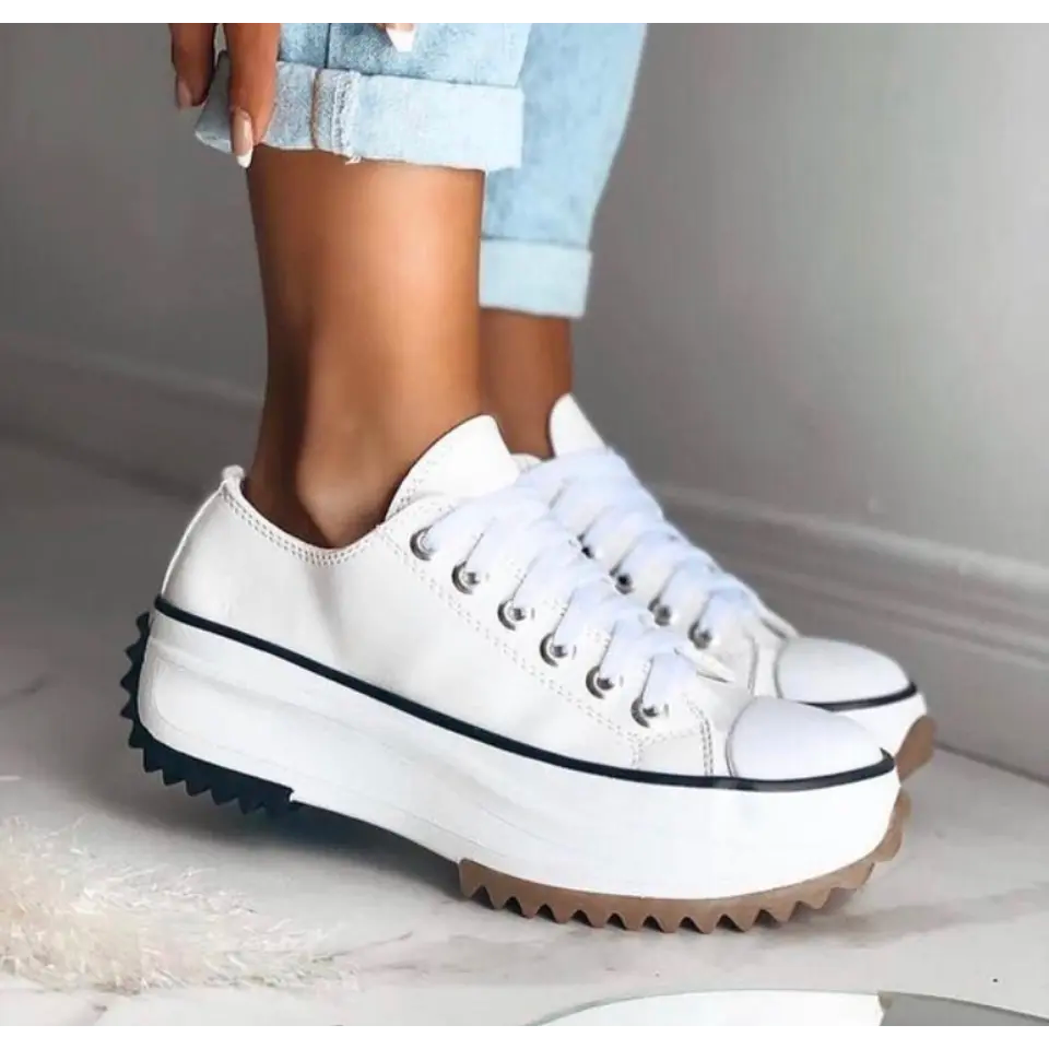 Dames Sneakers met Dikke Zool - Trendy
