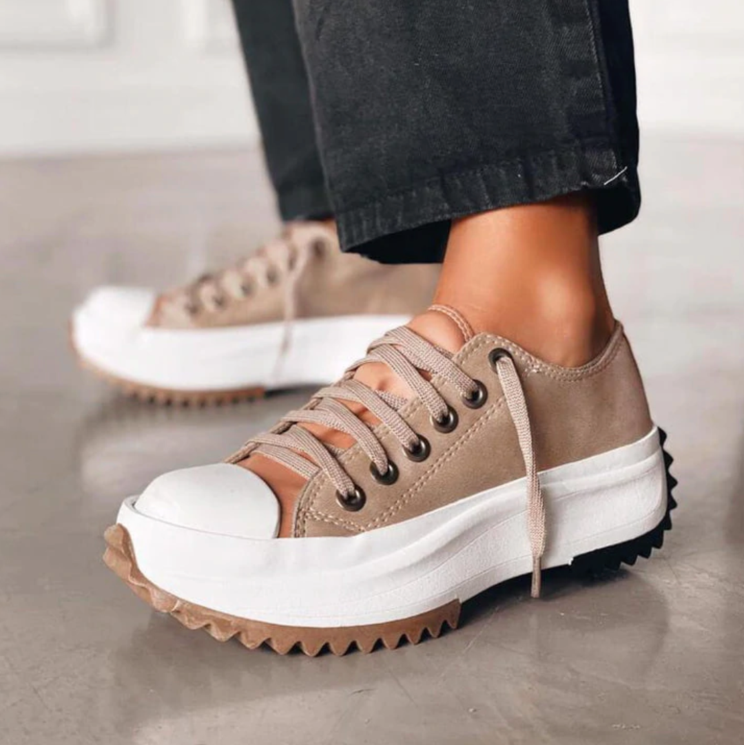 Dames Sneakers met Dikke Zool - Trendy