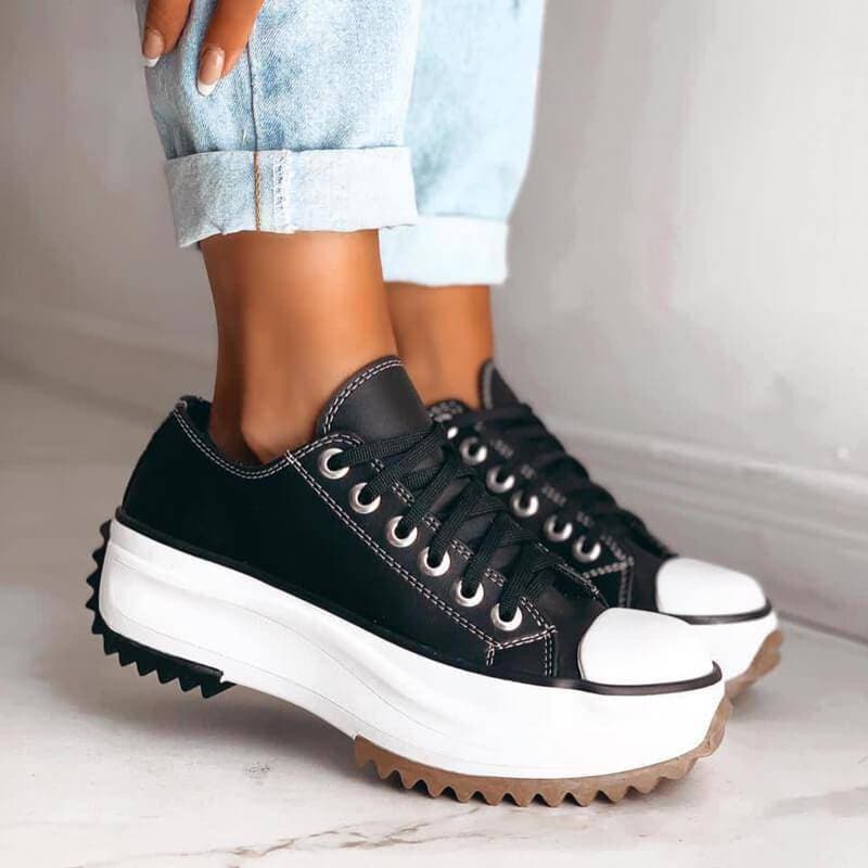 Dames Sneakers met Dikke Zool - Trendy