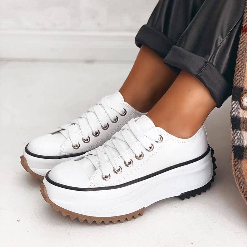 Dames Sneakers met Dikke Zool - Trendy