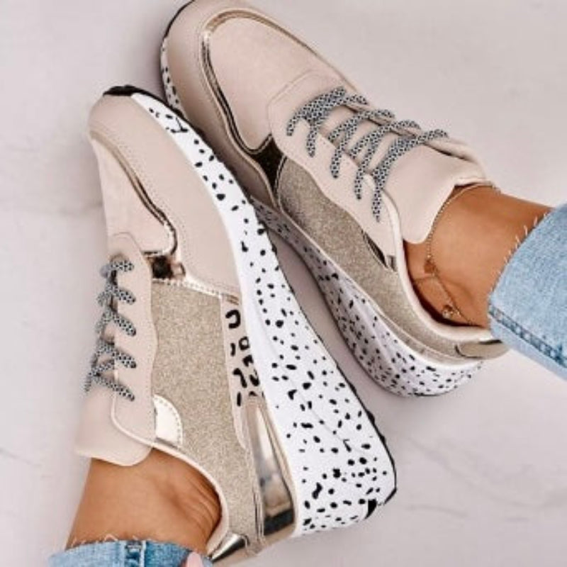 Dames Sneakers met Print en Comfortzool