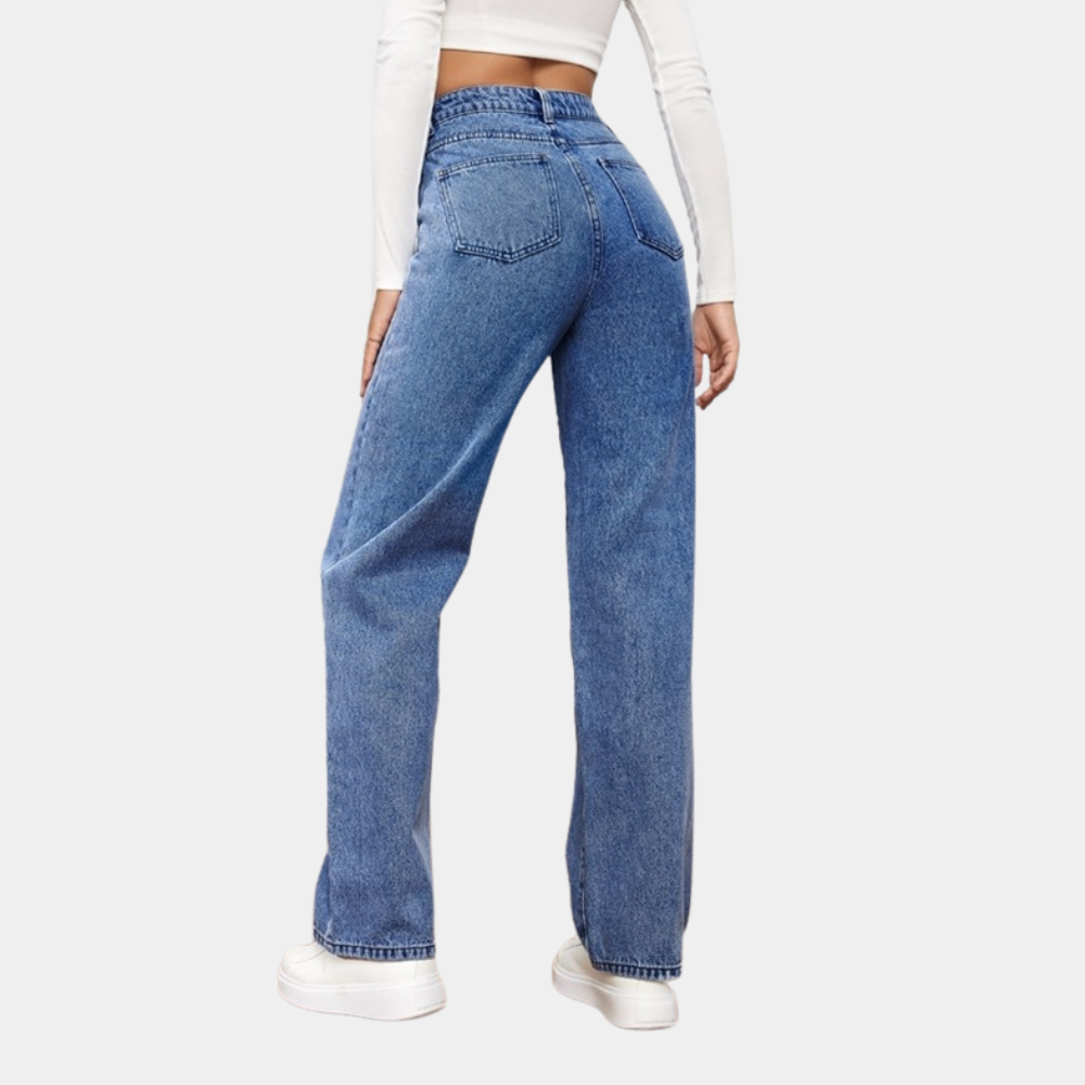 Dames Spijkerbroek Hoge Taille Trendy Pasvorm