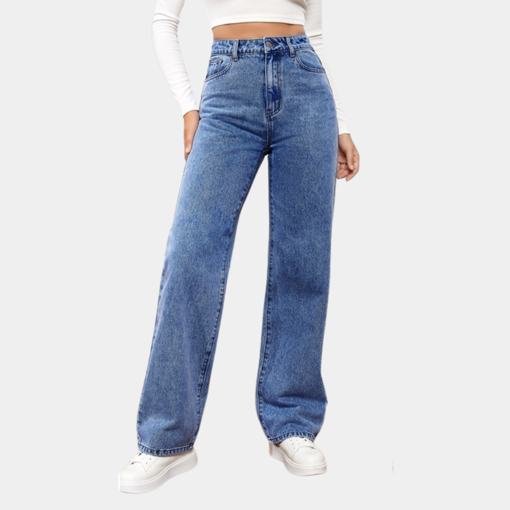 Dames Spijkerbroek Hoge Taille Trendy Pasvorm