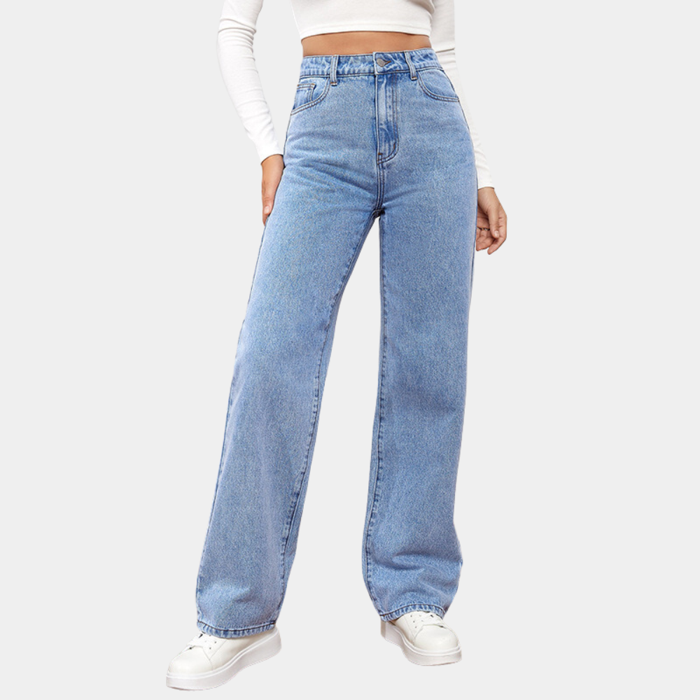 Dames Spijkerbroek Hoge Taille Trendy Pasvorm