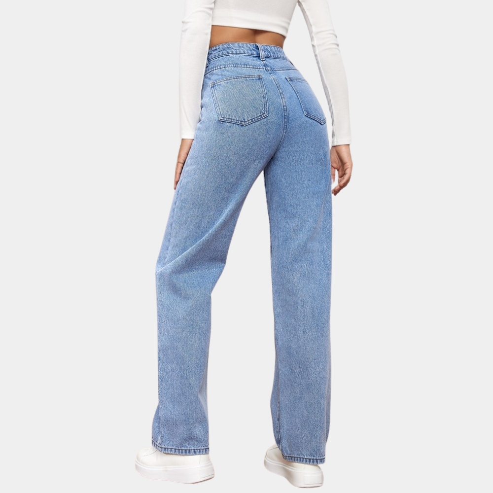 Dames Spijkerbroek Hoge Taille Trendy Pasvorm