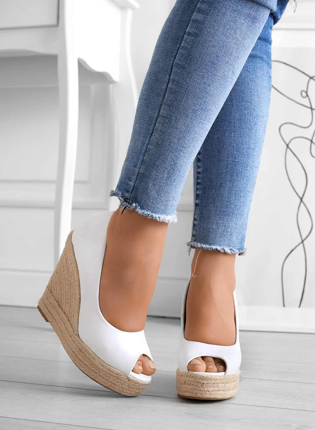 Dames Suède Wedge Espadrilles - Madison