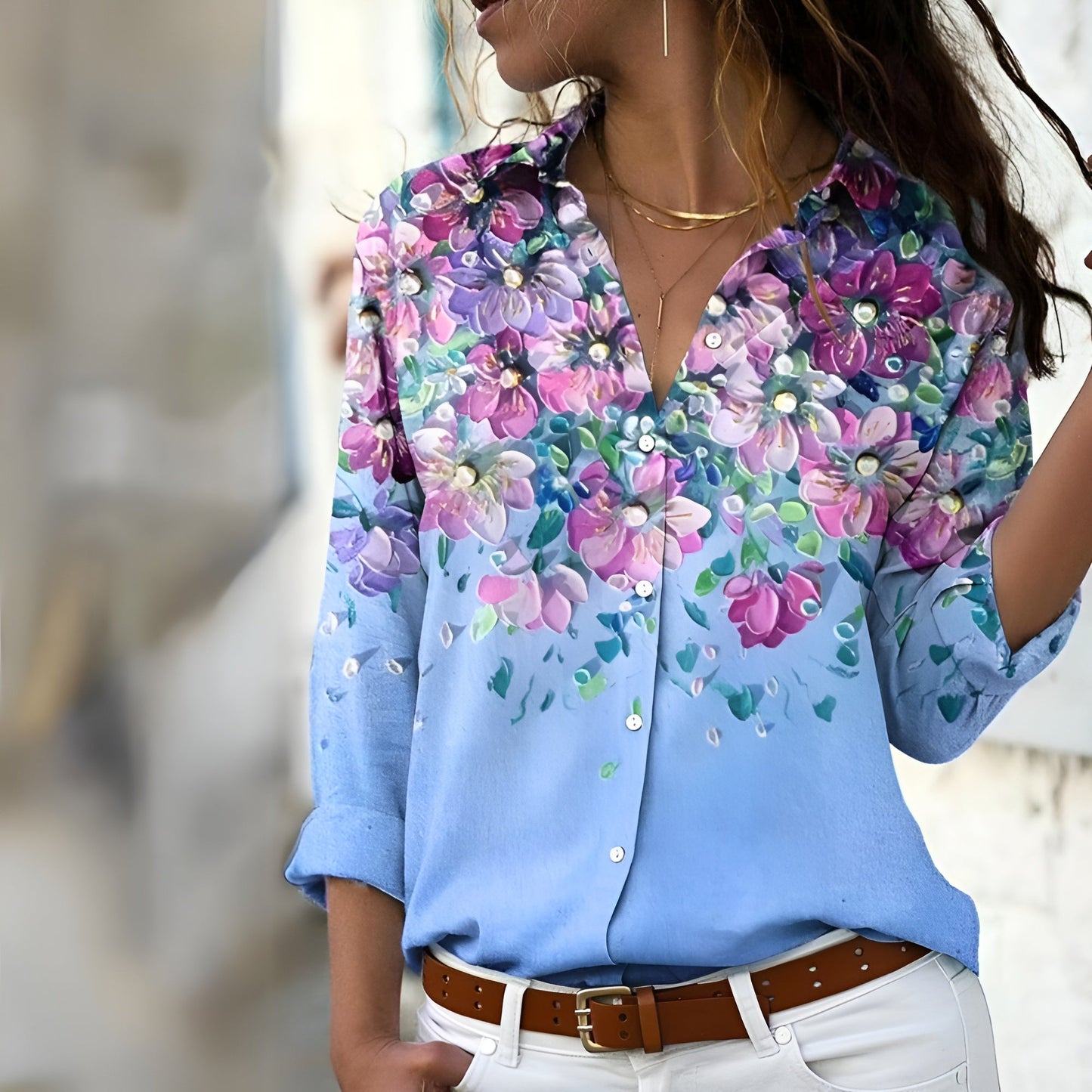 Damesblouse met Print voor Elke Gelegenheid