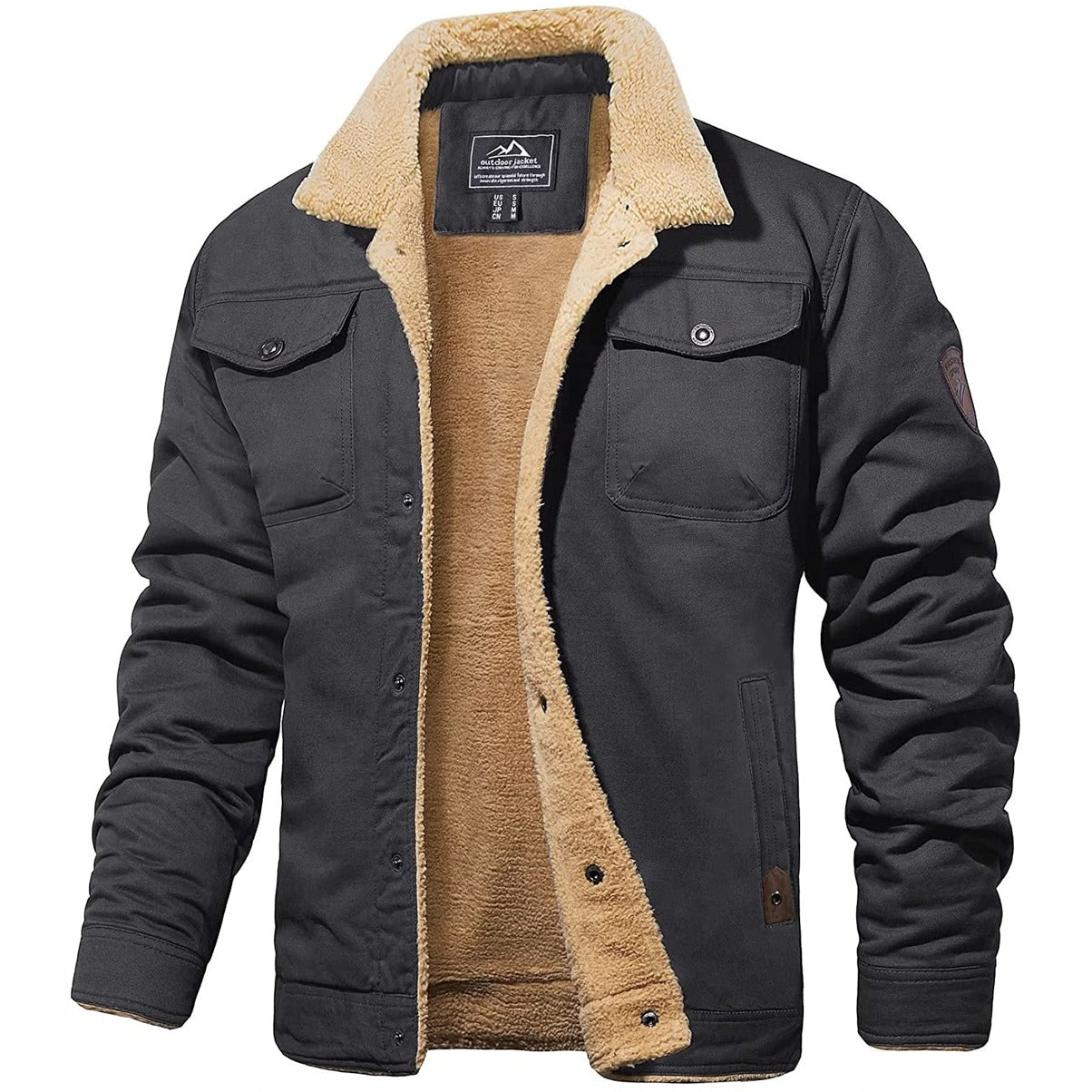 Derek - Heren Vintage Bomberjack met Voering