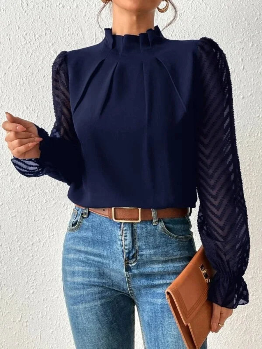 Diane - Elegante Dames Top met Lange Mouwen