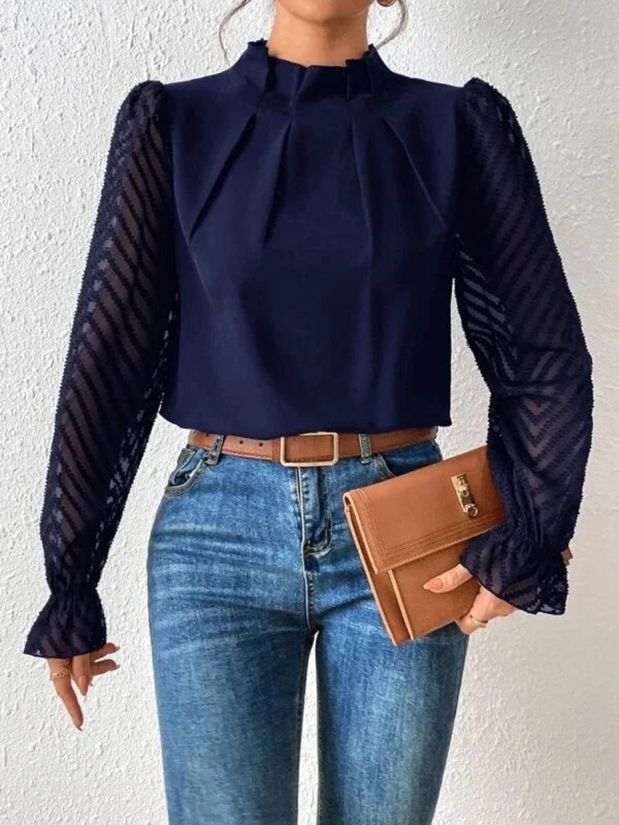 Diane - Elegante Dames Top met Lange Mouwen