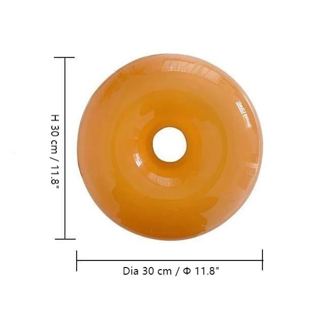 Dimbare LED Donut Tafel- en Wandlamp - Glas Sfeer