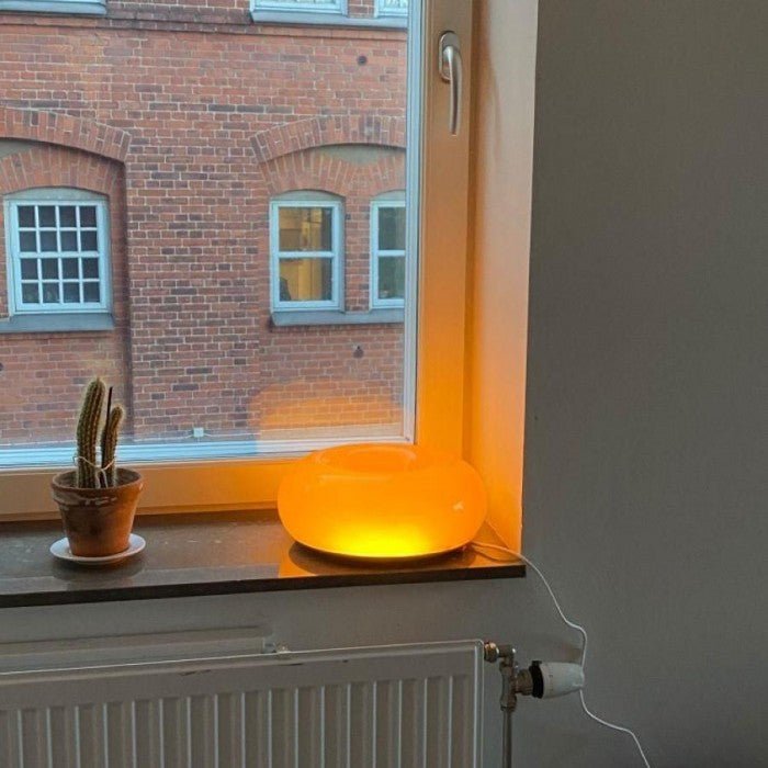 Dimbare LED Donut Tafel- en Wandlamp - Glas Sfeer