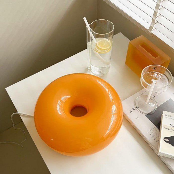Dimbare LED Donut Tafel- en Wandlamp - Glas Sfeer