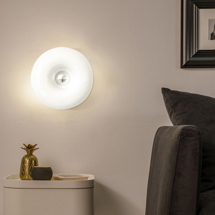 Dimbare LED Donut Tafel- en Wandlamp - Glas Sfeer