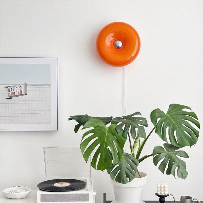 Dimbare LED Donut Tafel- en Wandlamp - Glas Sfeer