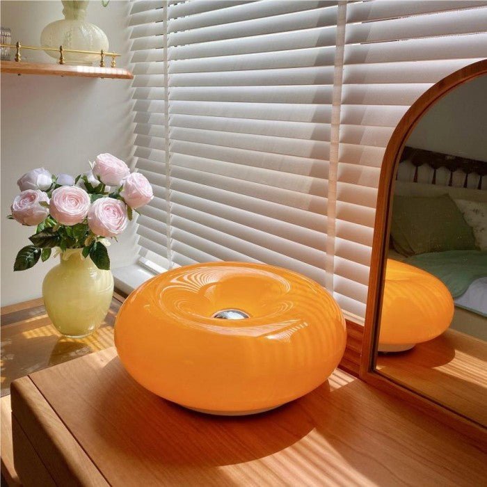 Dimbare LED Donut Tafel- en Wandlamp - Glas Sfeer