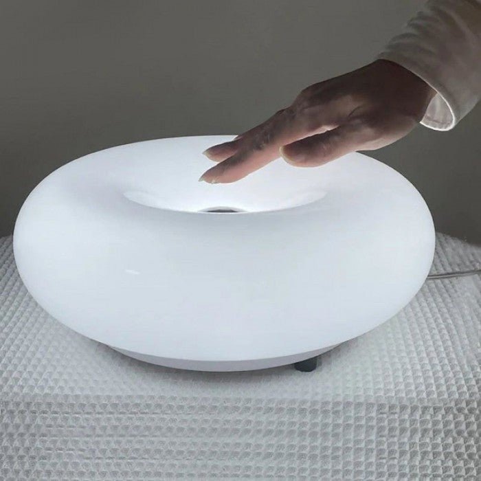 Dimbare LED Donut Tafel- en Wandlamp - Glas Sfeer