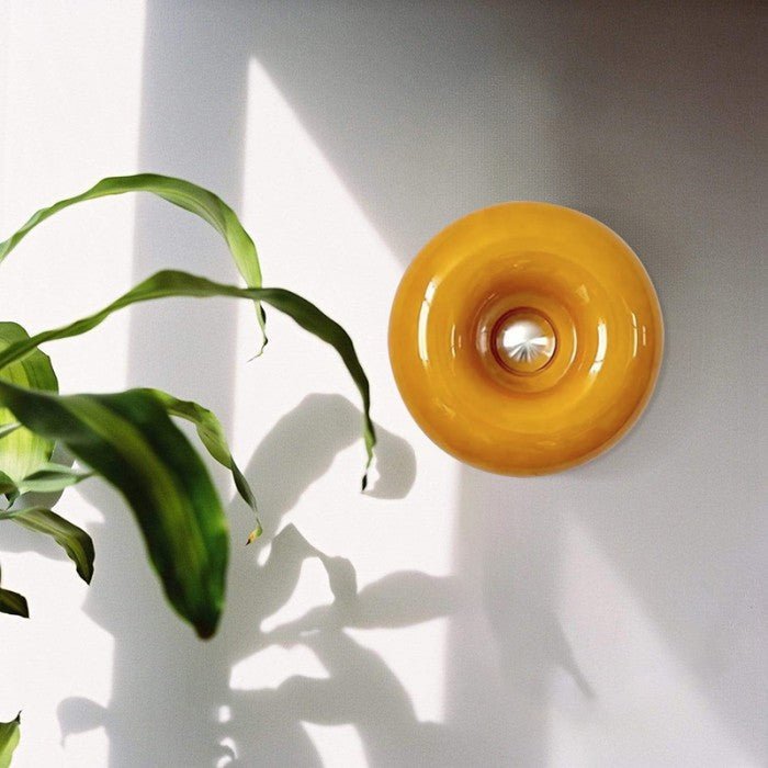 Dimbare LED Donut Tafel- en Wandlamp - Glas Sfeer
