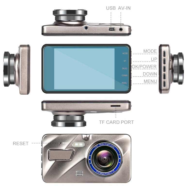 Draadloze Dashcam Voor Achtercamera Nachtzicht 1080P