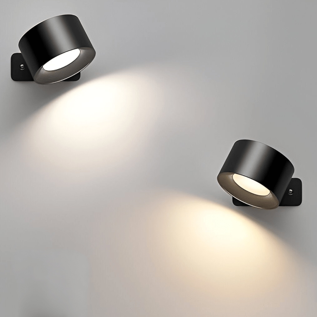 Draadloze Dimbare Wandlamp Claudine - Metaal 360° Rotatie