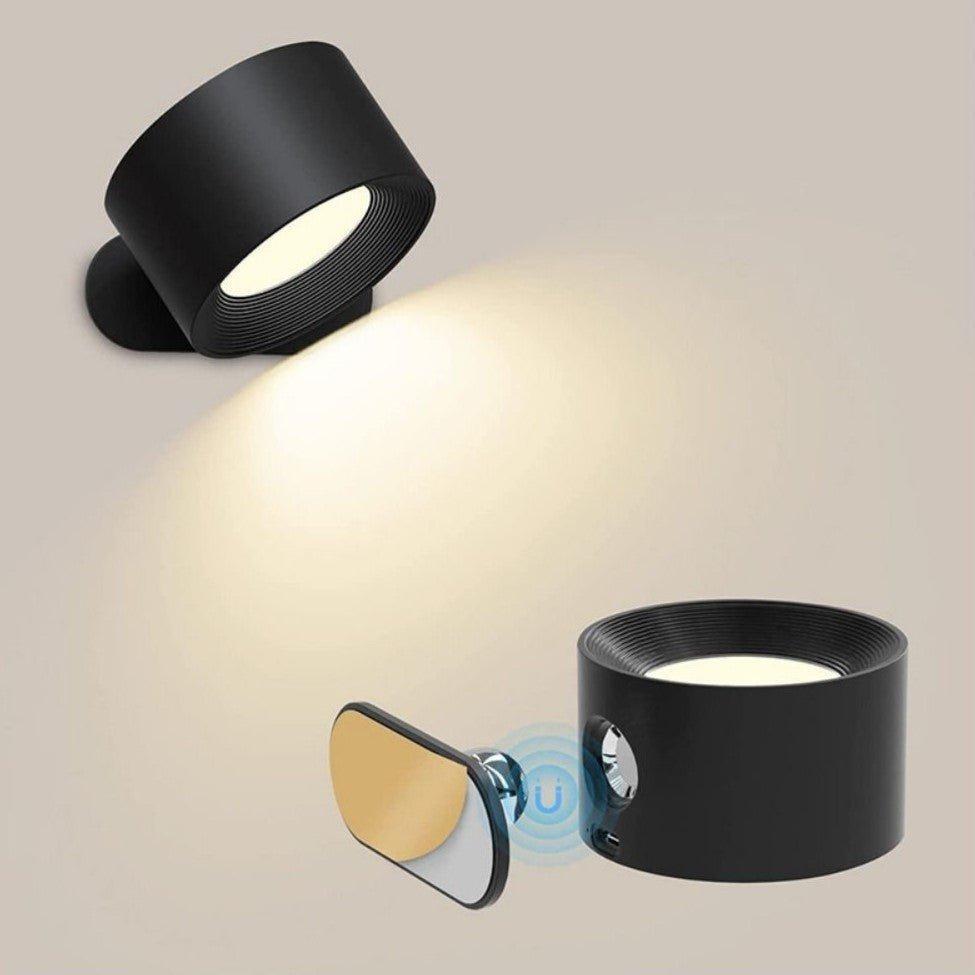 Draadloze Dimbare Wandlamp Claudine - Metaal 360° Rotatie