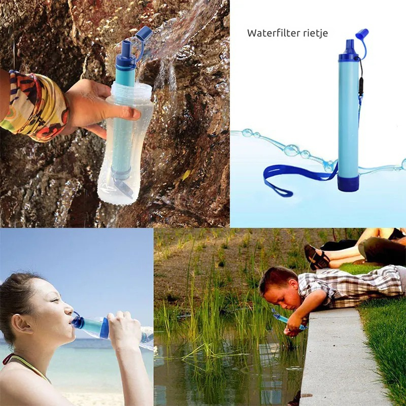 Draagbaar Waterfilter voor Outdoor en Noodgebruik