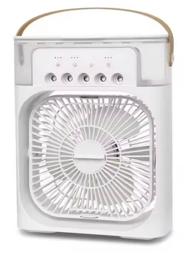 Draagbare USB Ventilator met Luchtbevochtiger en LED