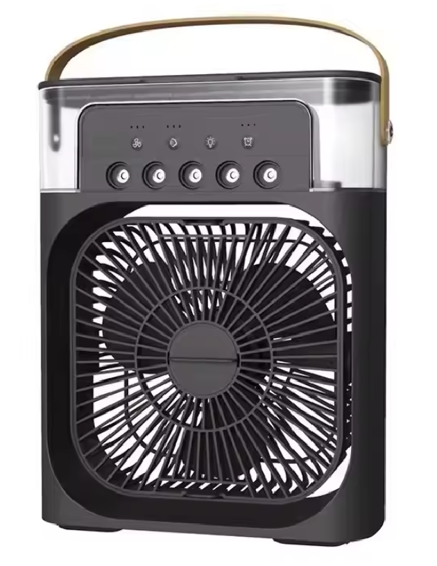 Draagbare USB Ventilator met Luchtbevochtiger en LED