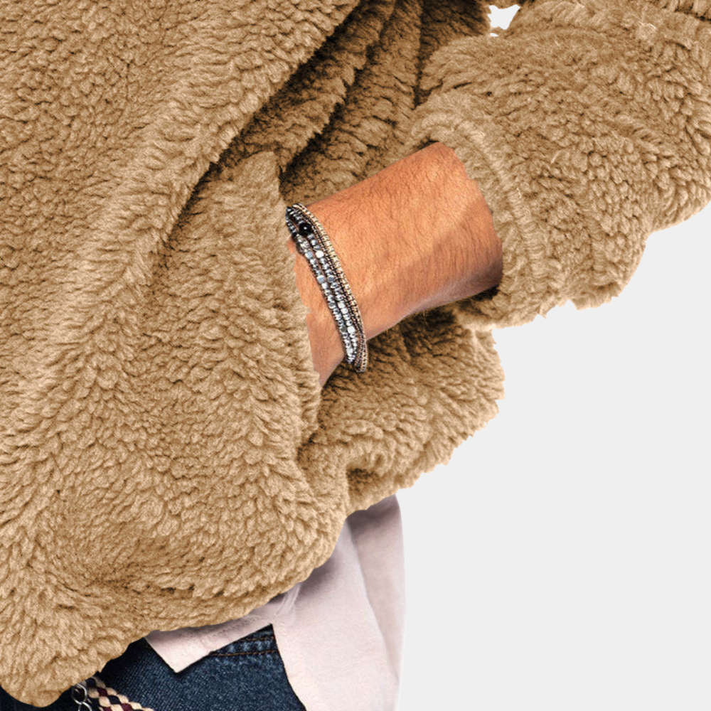Dubbelzijdig Heren Fleece Jack met Stijl