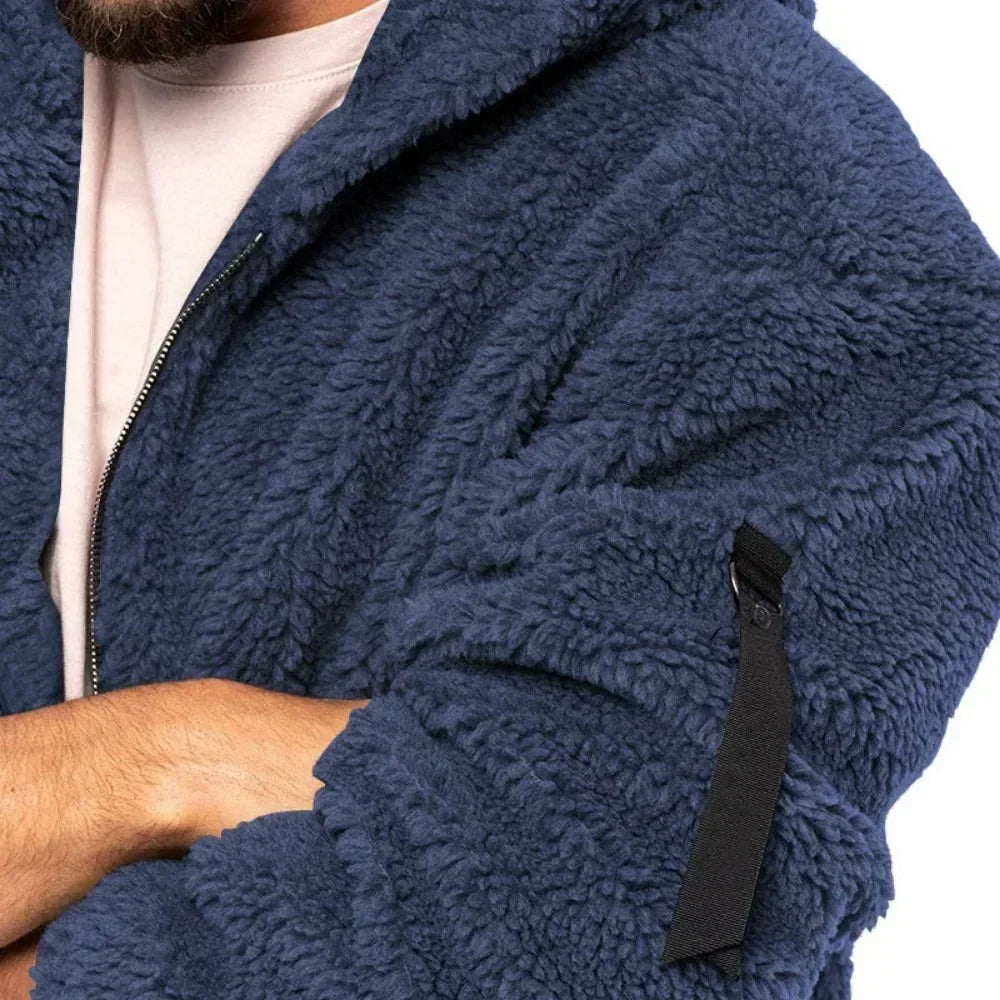 Dubbelzijdig Heren Fleece Jack met Stijl