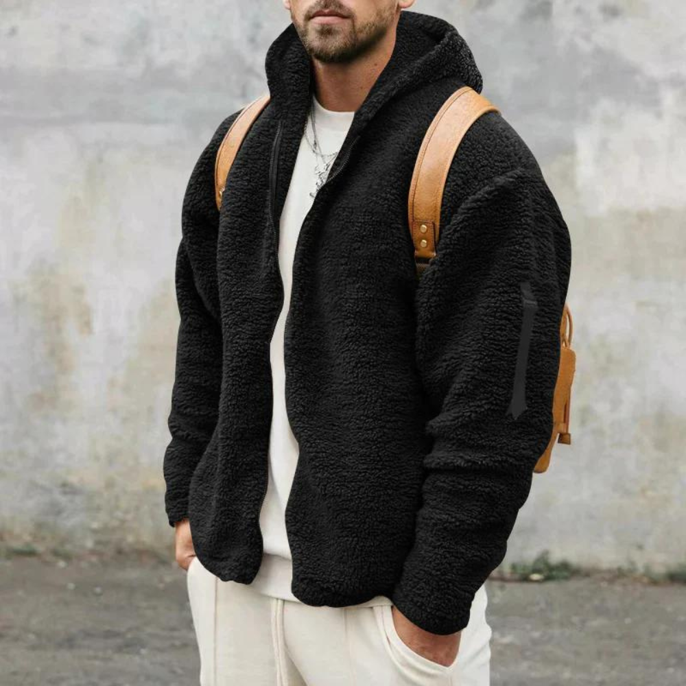 Dubbelzijdig Heren Fleece Jack met Stijl